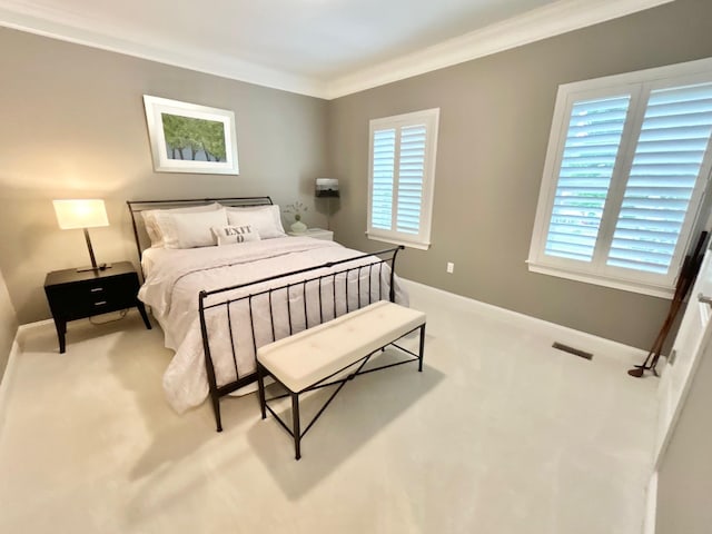 847 Broadway Unit 8, West Cape May, NJ 08204 - bedroom with crown molding, carpet, multiple windows, and baseboards