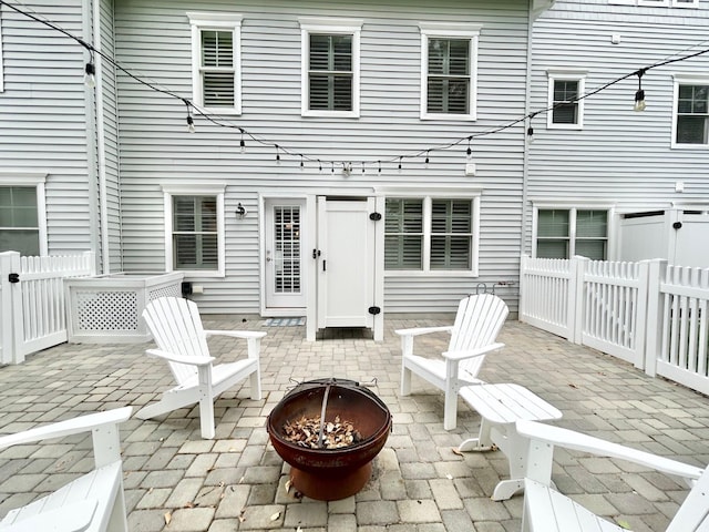847 Broadway Unit 8, West Cape May, NJ 08204 - view of patio / terrace with an outdoor fire pit