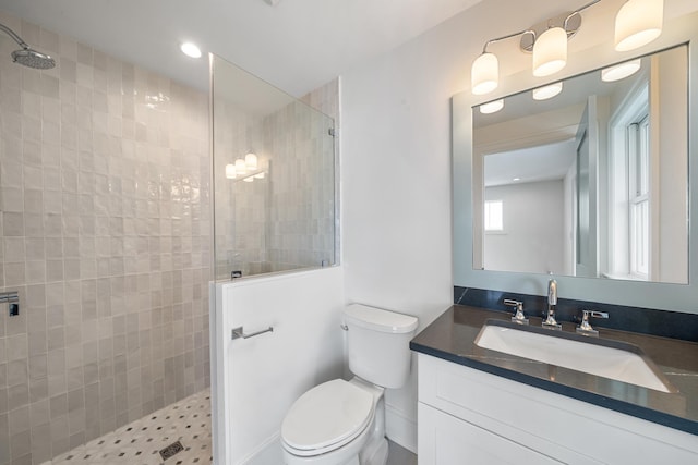 286 75th St, Avalon, NJ 08202 - bathroom featuring walk in shower, toilet, and vanity