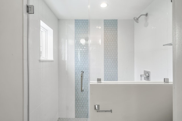 286 75th St, Avalon, NJ 08202 - full bath with a stall shower and recessed lighting