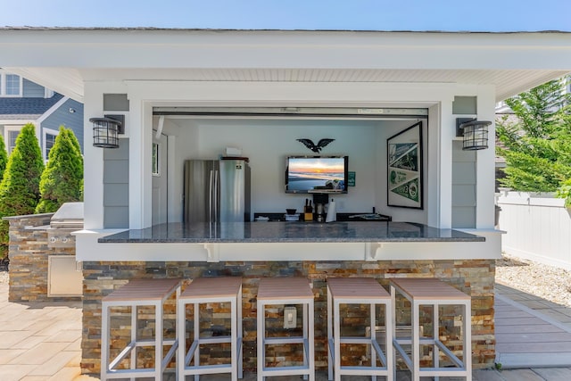 149 10th St, Avalon, NJ 08202 - view of patio / terrace with an outdoor kitchen