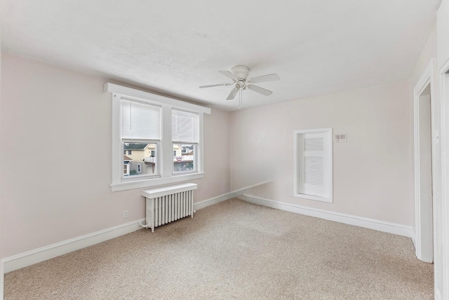 221 W 25th Ave, North Wildwood, NJ 08260 - carpeted spare room with radiator and ceiling fan
