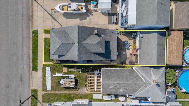 221 W 25th Ave, North Wildwood, NJ 08260 - view of property location with property parcel outlined and a pool area