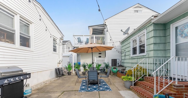 221 W 25th Ave, North Wildwood, NJ 08260 - view of patio / terrace featuring a grill and outdoor dining space
