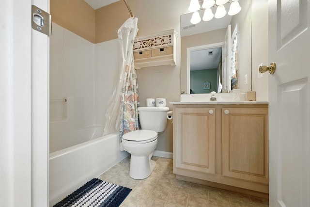 3102 Ocean Ave Unit G, Wildwood, NJ 08260 - bathroom with vanity, shower / tub combo with curtain, and tile patterned flooring