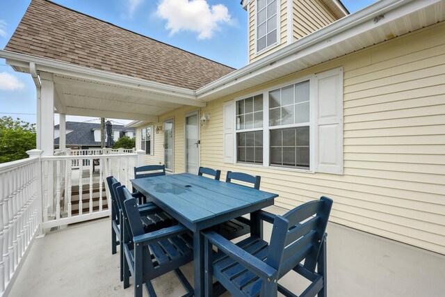 3102 Ocean Ave Unit G, Wildwood, NJ 08260 - view of patio with outdoor dining area