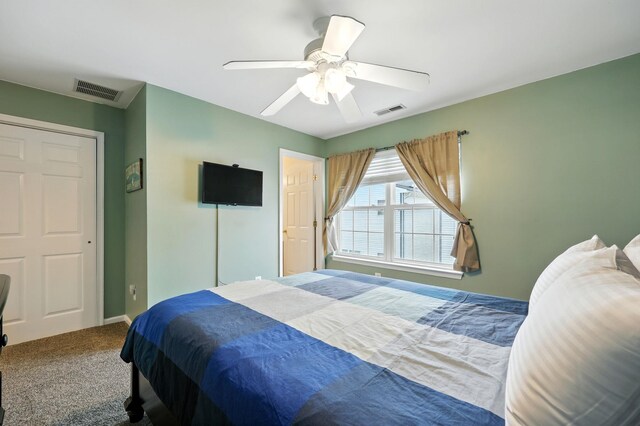 3102 Ocean Ave Unit G, Wildwood, NJ 08260 - bedroom featuring carpet flooring and a ceiling fan