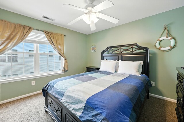 3102 Ocean Ave Unit G, Wildwood, NJ 08260 - bedroom with carpet floors and a ceiling fan