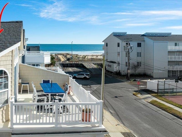 water view with a beach view