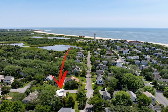 312 S Lake Dr, Cape May Point, NJ 08212 - aerial view of residential area featuring a large body of water