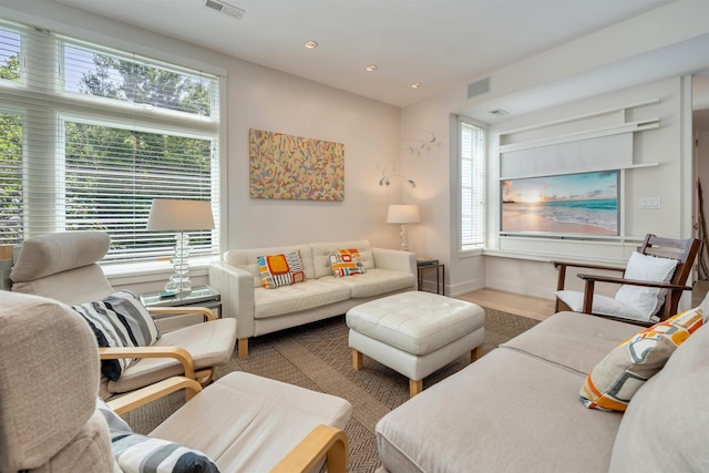 312 S Lake Dr, Cape May Point, NJ 08212 - living area with recessed lighting and wood finished floors