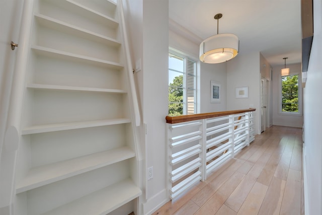312 S Lake Dr, Cape May Point, NJ 08212 - hall with light wood finished floors