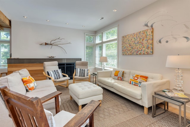 312 S Lake Dr, Cape May Point, NJ 08212 - living area featuring recessed lighting