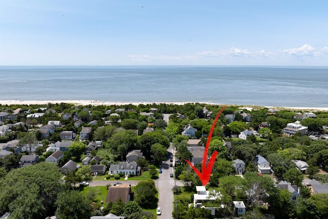 312 S Lake Dr, Cape May Point, NJ 08212 - aerial overview of property's location with waterfront with a beach and nearby suburban area