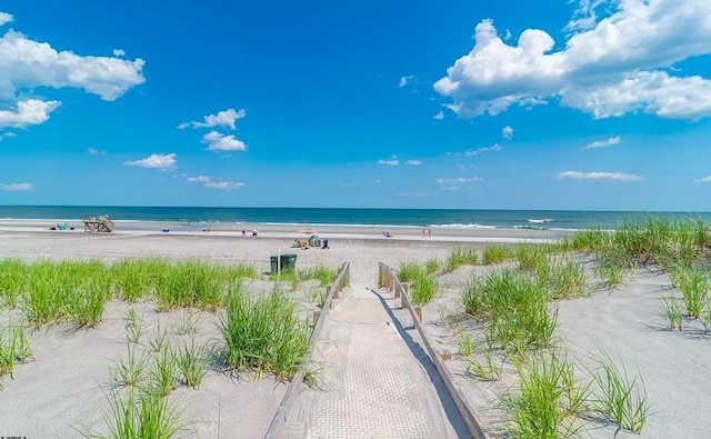 water view featuring a view of the beach