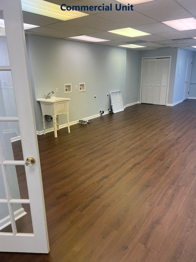 3009 Dune Dr Unit 5, Avalon, NJ 08202 - spare room featuring wood finished floors and a paneled ceiling