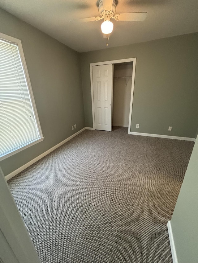 410 N 7th St Unit A, Rio Grande, NJ 08242 - unfurnished bedroom featuring a closet, ceiling fan, and carpet