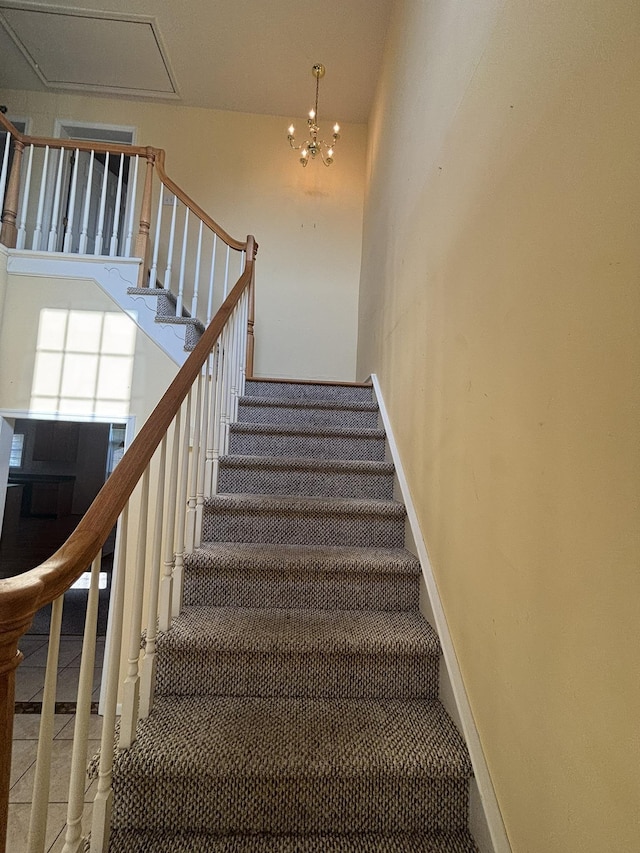 410 N 7th St Unit A, Rio Grande, NJ 08242 - stairs with baseboards and carpet