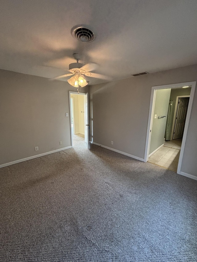 410 N 7th St Unit A, Rio Grande, NJ 08242 - spare room featuring carpet flooring and a ceiling fan