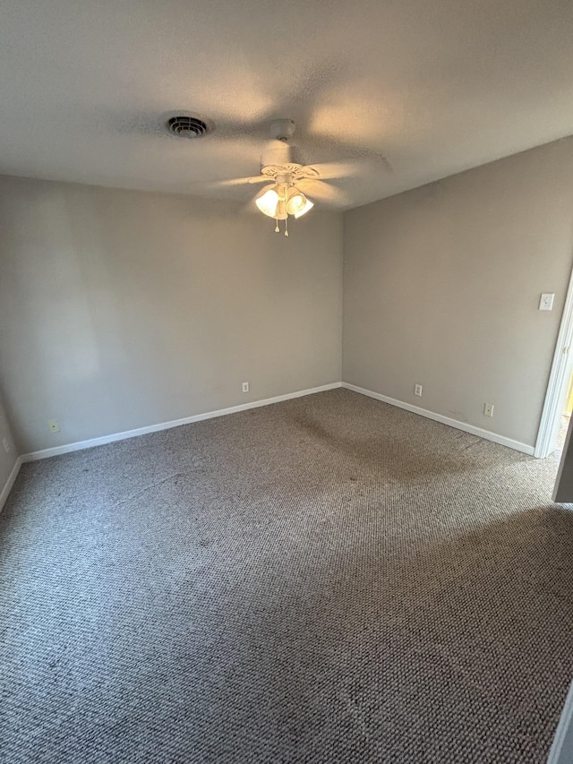 410 N 7th St Unit A, Rio Grande, NJ 08242 - carpeted empty room with a ceiling fan and a textured ceiling