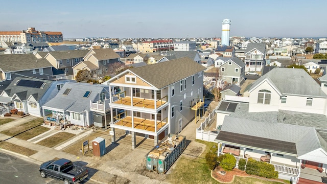 drone / aerial view with a residential view