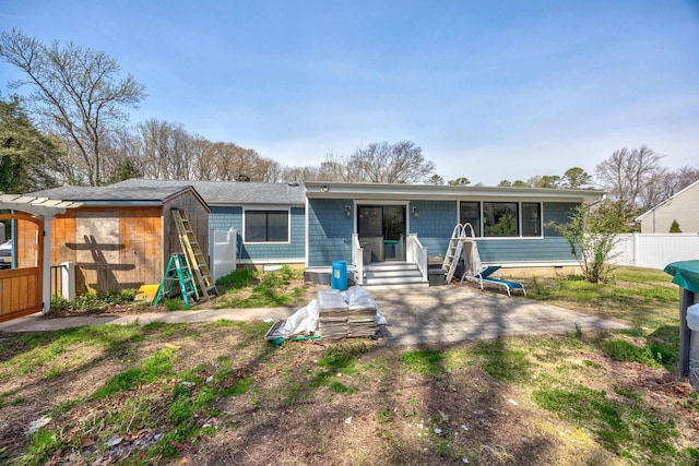 3108 Hemlock Rd, North Cape May, NJ 08204 - view of front facade featuring a shed