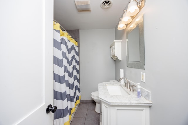 3108 Hemlock Rd, North Cape May, NJ 08204 - bathroom featuring vanity, tile patterned flooring, and curtained shower