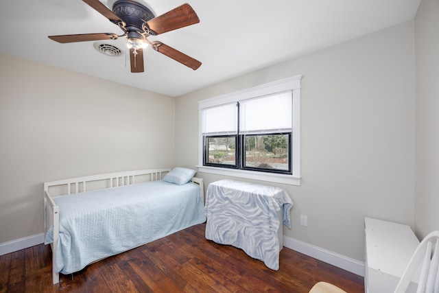 3108 Hemlock Rd, North Cape May, NJ 08204 - bedroom featuring wood finished floors and ceiling fan