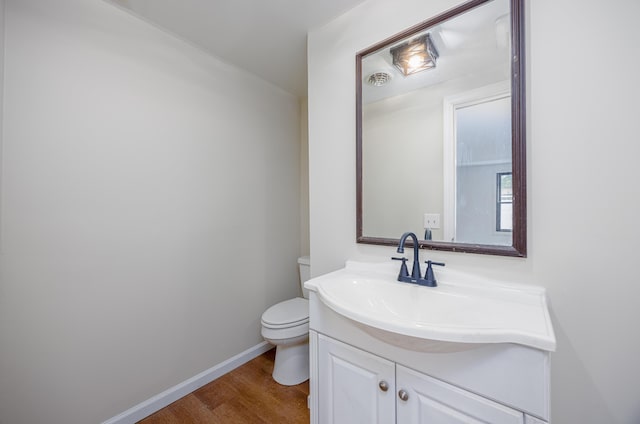 3108 Hemlock Rd, North Cape May, NJ 08204 - half bathroom featuring wood finished floors and vanity
