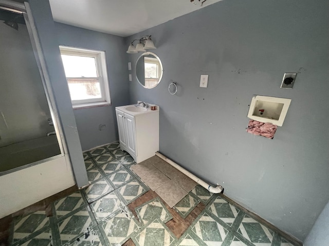 bathroom with vanity