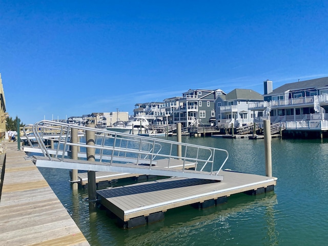 2425 Harbor Ave Unit 2425, Avalon, NJ 08202 - dock featuring a water view and a residential view
