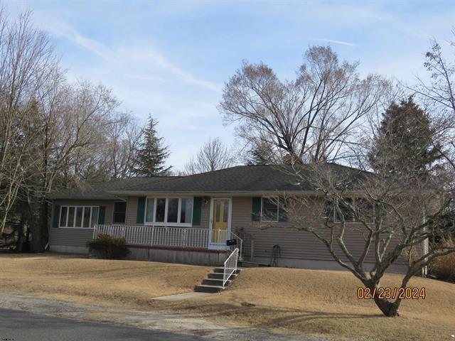 view of single story home