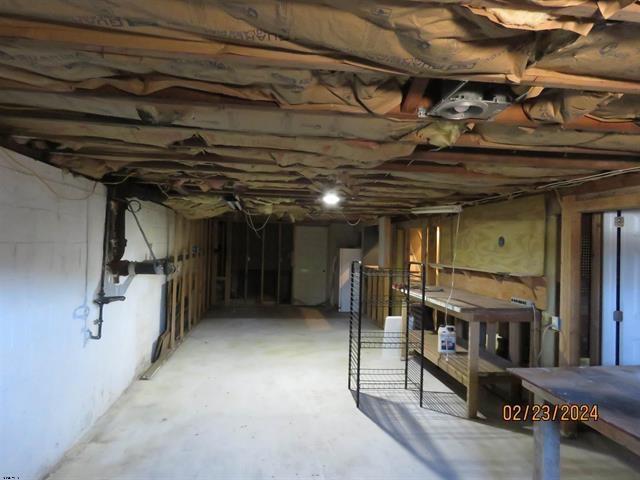 view of basement