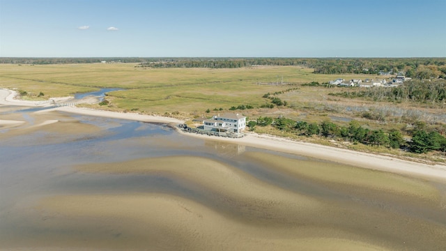 drone / aerial view with a rural view