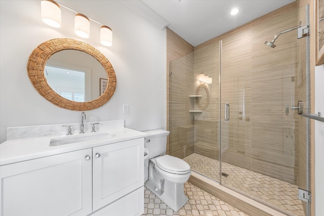 102 102nd St, Stone Harbor, NJ 08247 - full bathroom featuring toilet, a shower stall, and vanity