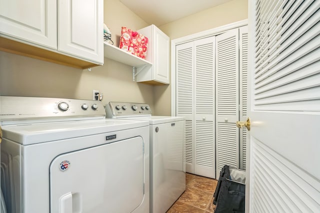 7601 Atlantic Ave Unit 305, Wildwood Crest, NJ 08260 - washroom with cabinet space and washing machine and dryer