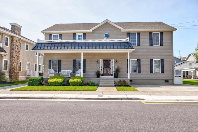 view of front of house featuring a porch