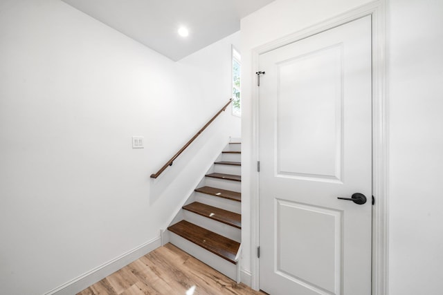 192 Rte 47 S, Cape May Court House, NJ 08210 - stairs featuring wood finished floors, baseboards, and recessed lighting