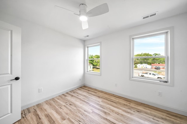 192 Rte 47 S, Cape May Court House, NJ 08210 - unfurnished room with light wood-style floors, a ceiling fan, and baseboards