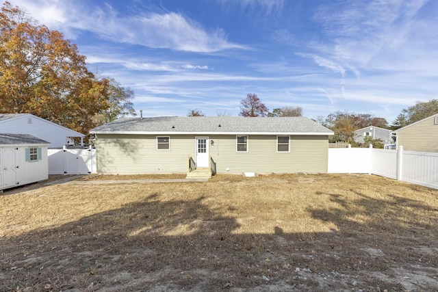 view of rear view of property