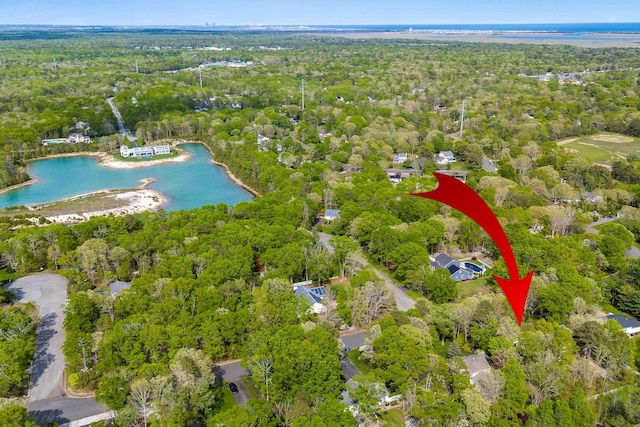 57 Somers Ave, Seaville, NJ 08230 - aerial overview of property's location featuring a large body of water and a heavily wooded area