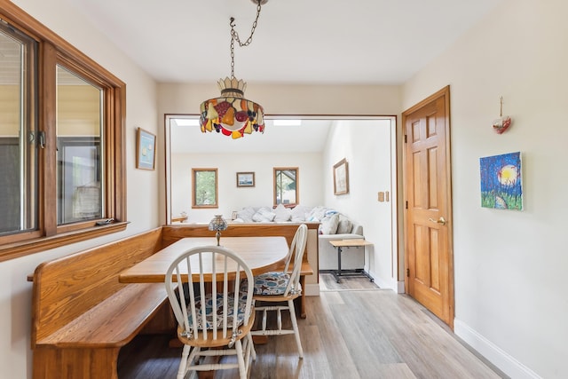 57 Somers Ave, Seaville, NJ 08230 - dining area with wood finished floors, baseboards, and breakfast area