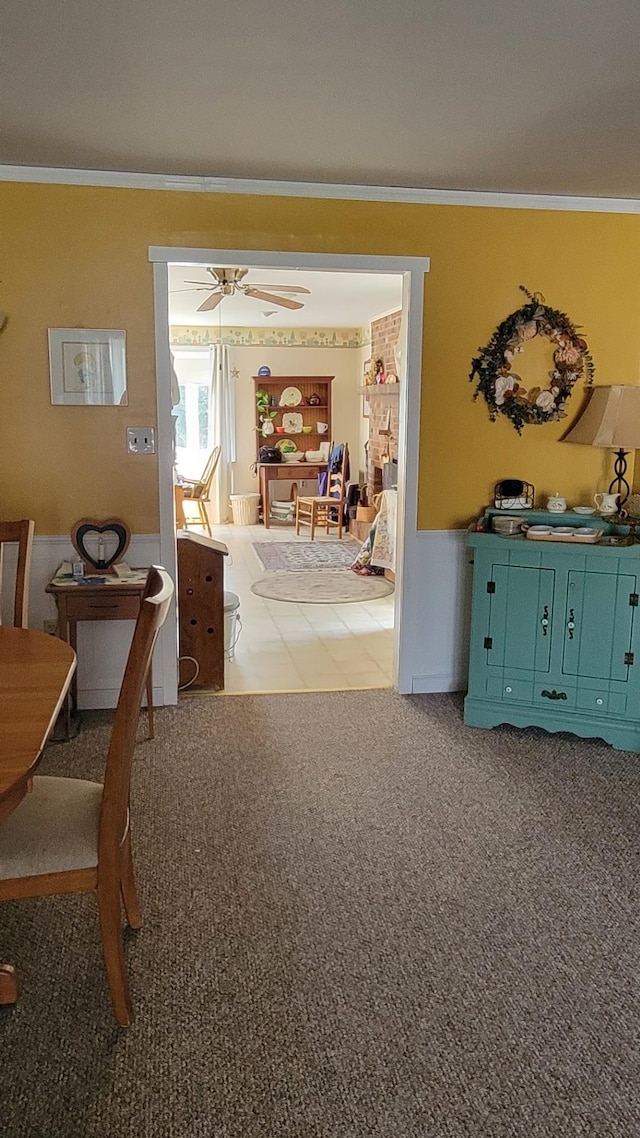 101 Rio Grande Ave, Rio Grande, NJ 08242 - corridor featuring carpet and crown molding