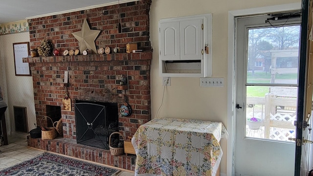 101 Rio Grande Ave, Rio Grande, NJ 08242 - tiled living room with a fireplace