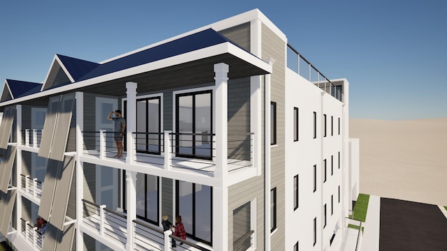 323 E Oak Ave Unit 101, Wildwood, NJ 08260 - view of side of home featuring a balcony
