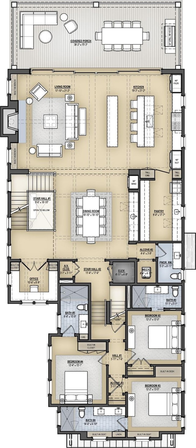 4640 Ocean Dr, Avalon, NJ 08202 - view of room layout