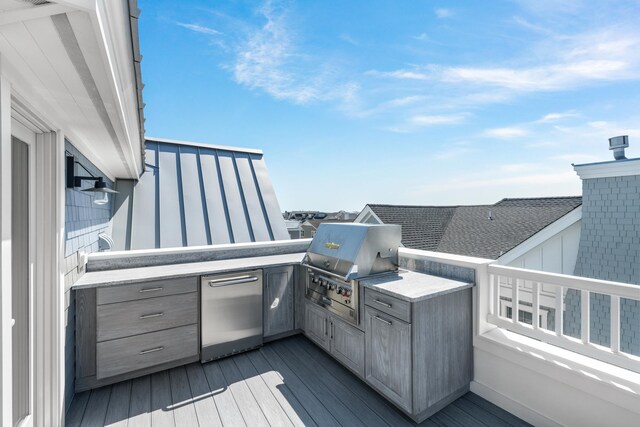 207 120th St, Stone Harbor, NJ 08247 - wooden deck featuring area for grilling