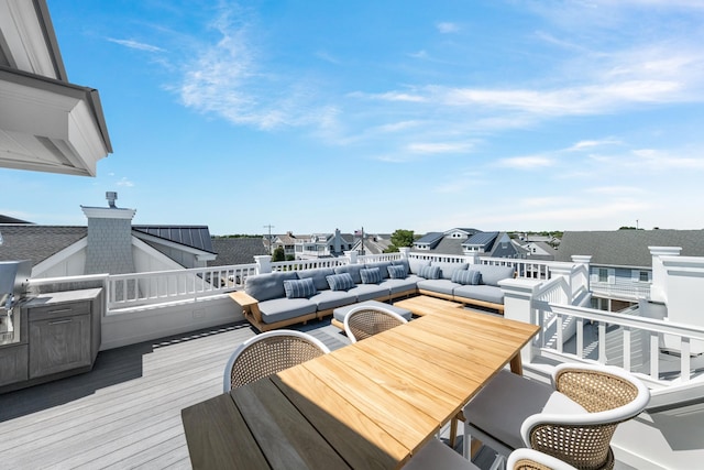 207 120th St, Stone Harbor, NJ 08247 - wooden deck featuring a residential view