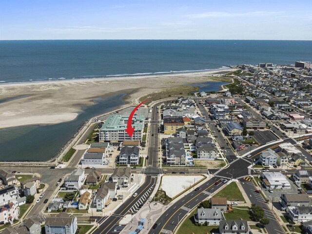 127 W Spruce Ave Unit B, North Wildwood, NJ 08260 - aerial overview of property's location with expansive coastline and nearby suburban area