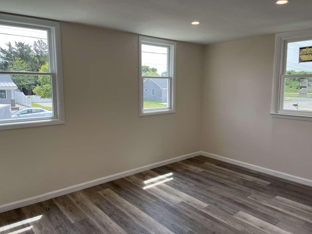712 Indian Ave, North Cape May, NJ 08204 - unfurnished room featuring wood finished floors, healthy amount of natural light, and recessed lighting
